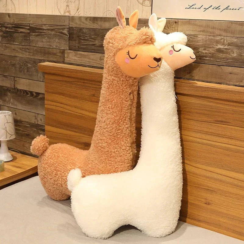 Extra Large Alpaca Plush Pillow for Side Sleepers
