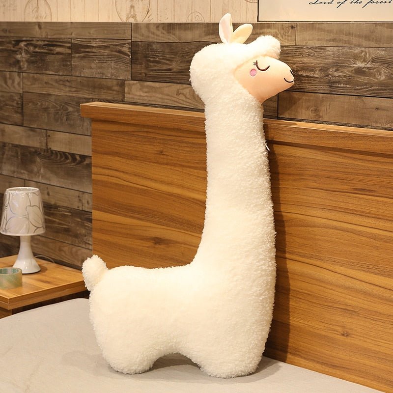 Extra Large Alpaca Plush Pillow for Side Sleepers