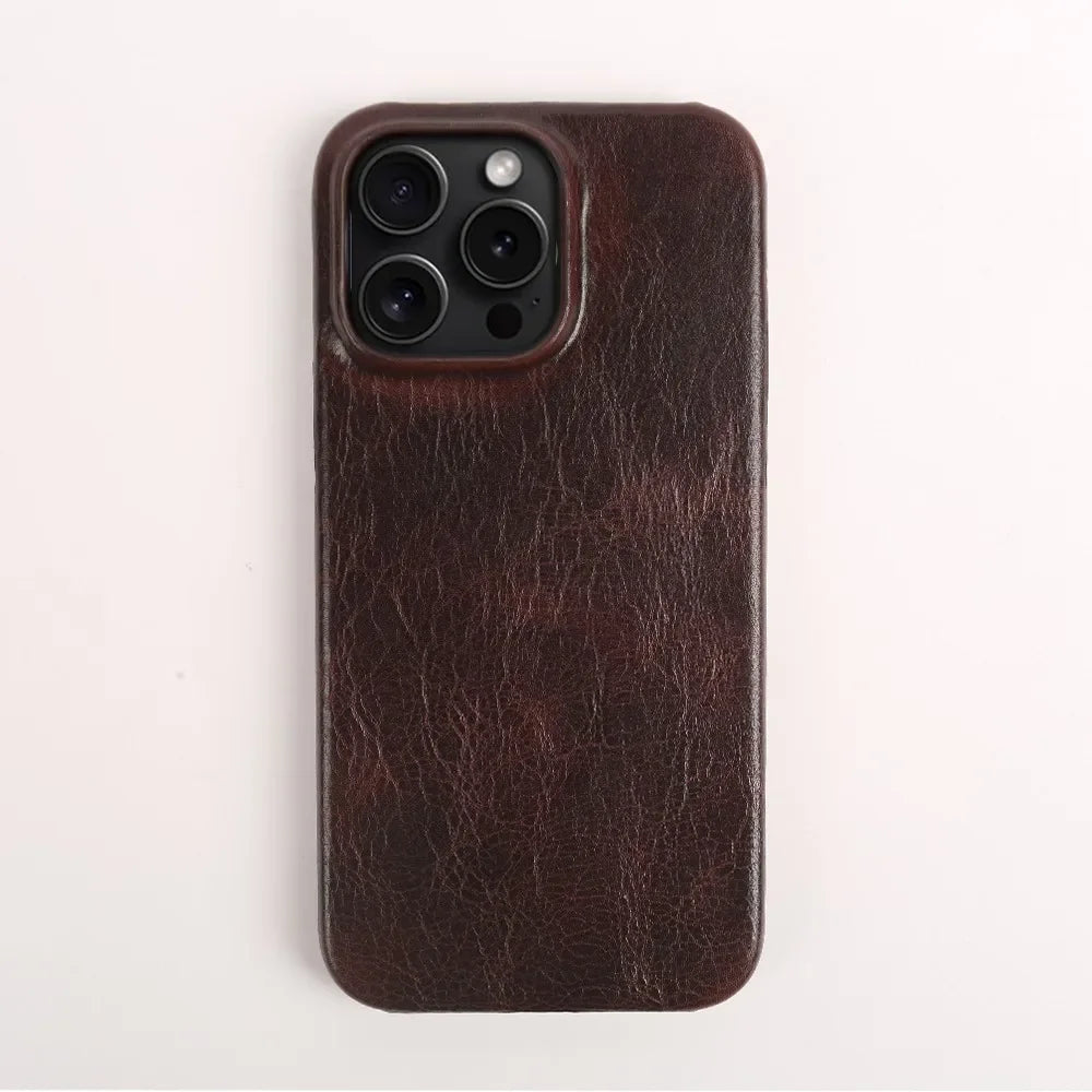 Handmade Cowhide Leather iPhone Case