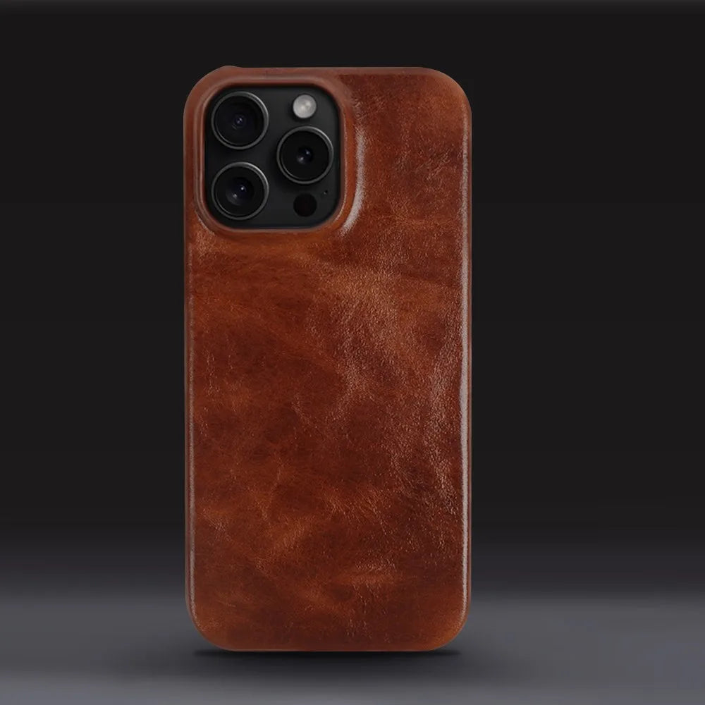 Handmade Cowhide Leather iPhone Case