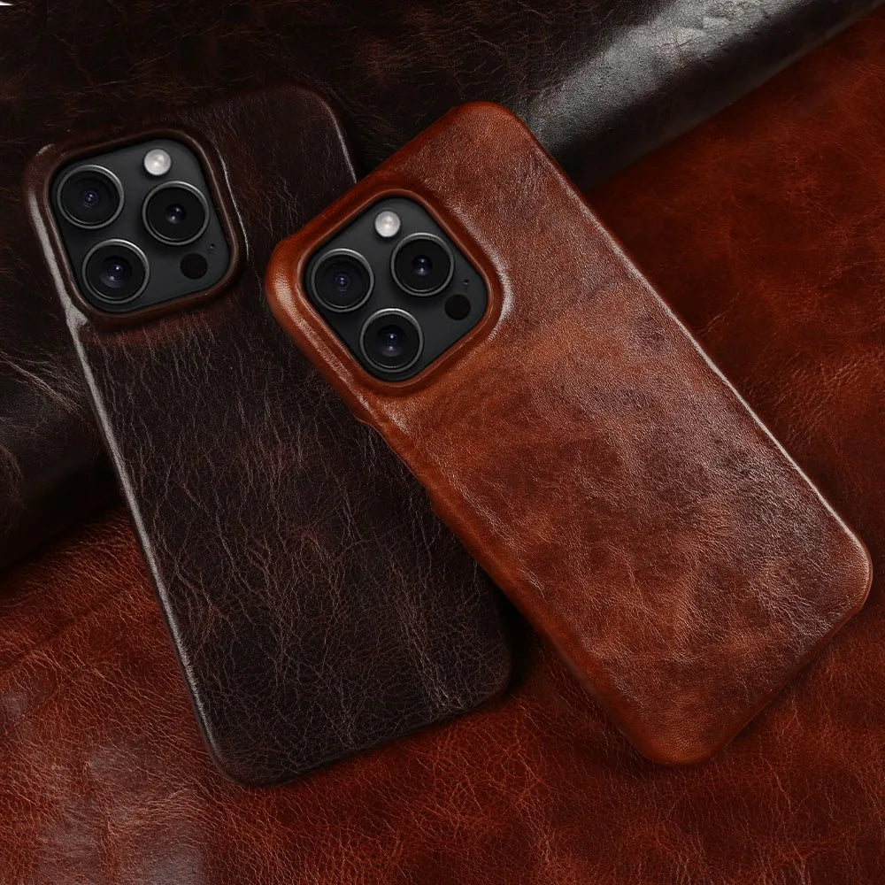 Handmade Cowhide Leather iPhone Case