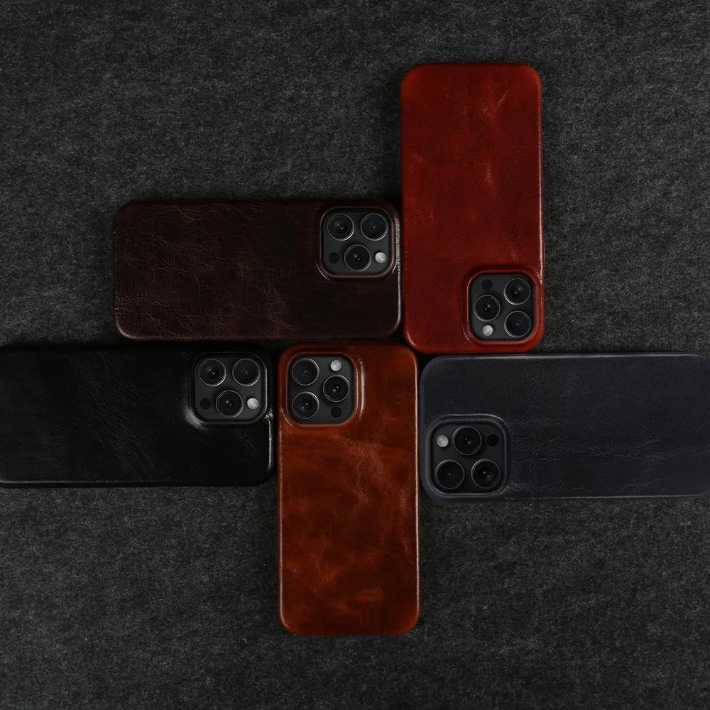 Handmade Cowhide Leather iPhone Case