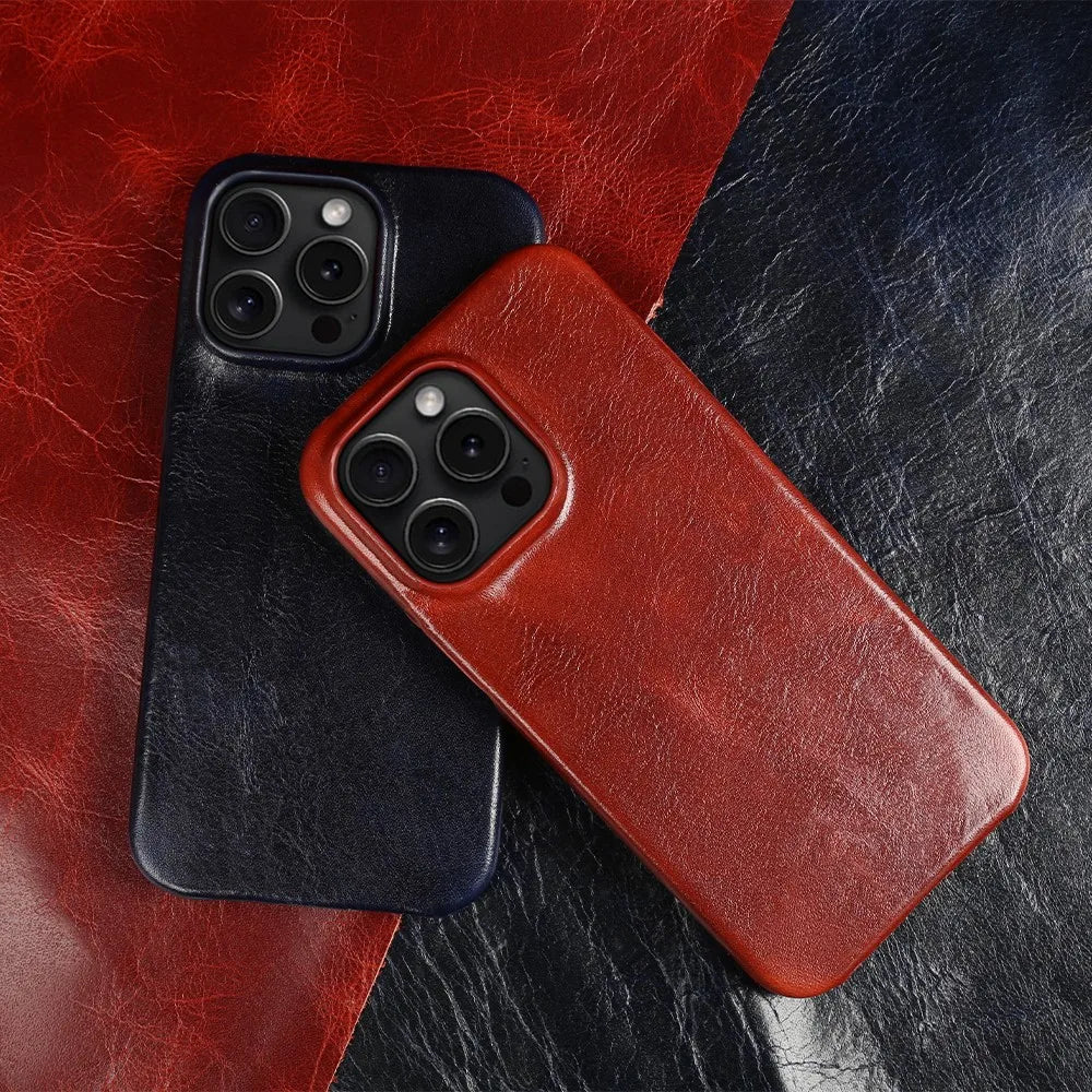 Handmade Cowhide Leather iPhone Case