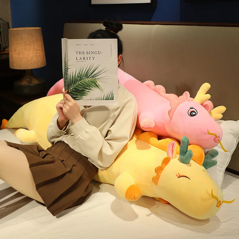 Dragon Shaped Plush Body Pillow - Cozy & Soft