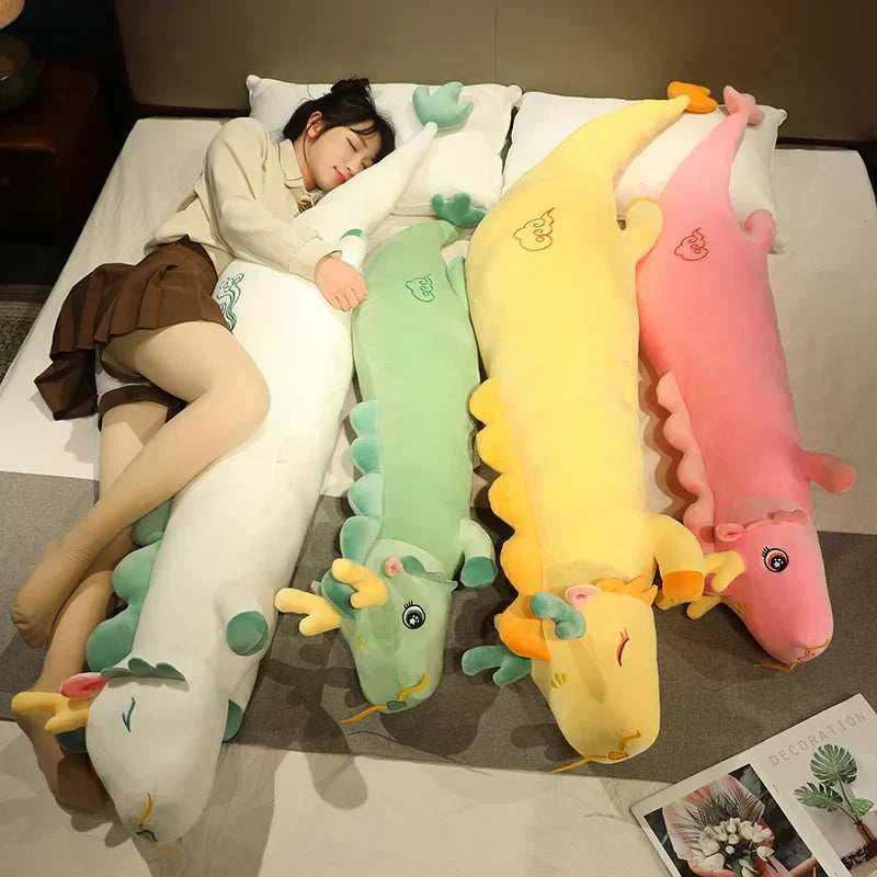 Dragon Shaped Plush Body Pillow - Cozy & Soft