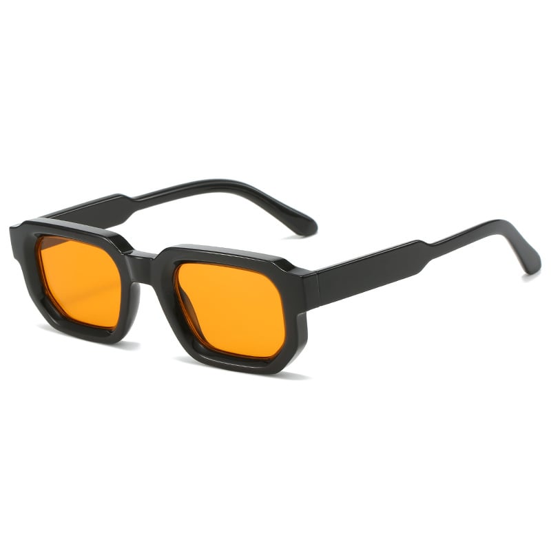 6 - Pack Vintage Rectangle Frame Sunglasses for Men & Women with UV400 Protection