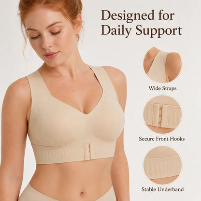 Women's Wireless Bra,Soft Breathable Non-removable Moulded Cups