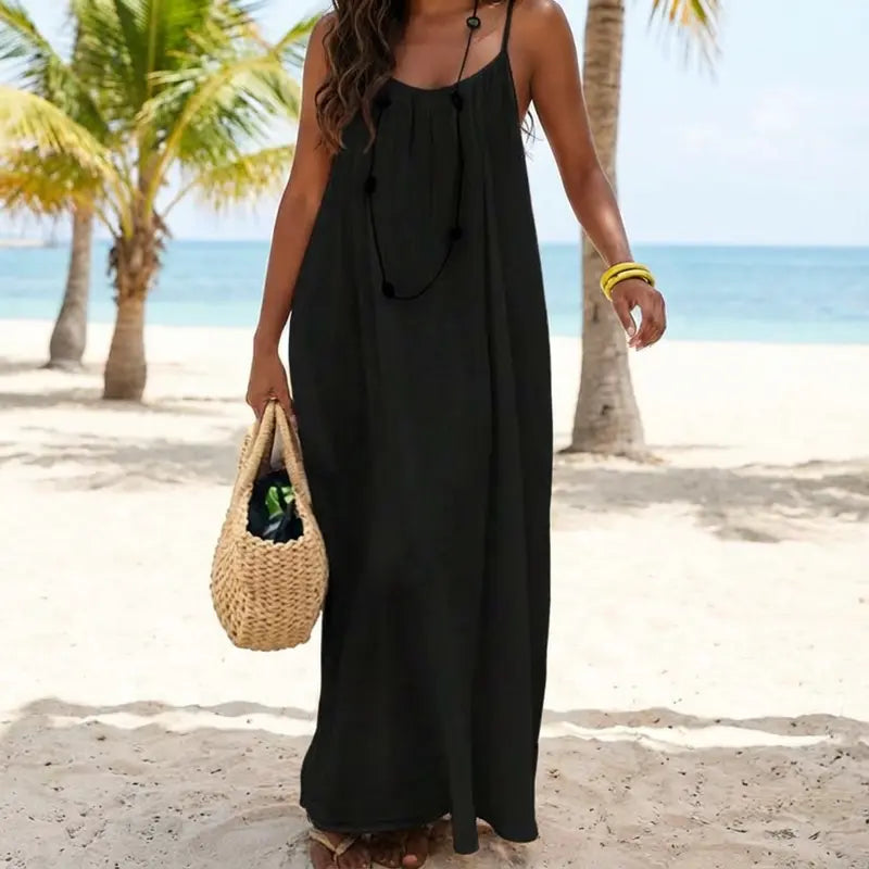LAST DAY SAEL 40% OFF!!Women's Solid Color Cami Lounge Dress