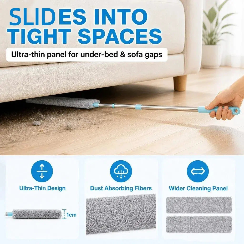 Replacement Gap Duster for Home Corner Place, Durable Flexible Arbitrary Bending Microfiber Dust Brush