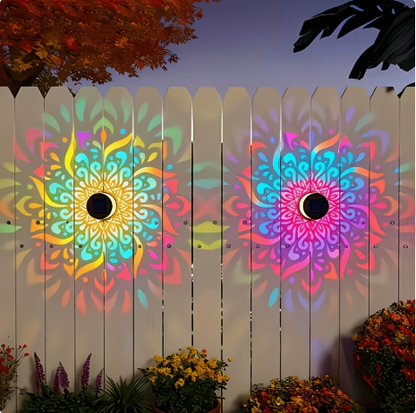 limited-time 50% OFFSolar Mandala Light – Stunning Pattern Projection, 2-in-1 Floor & Wall Design