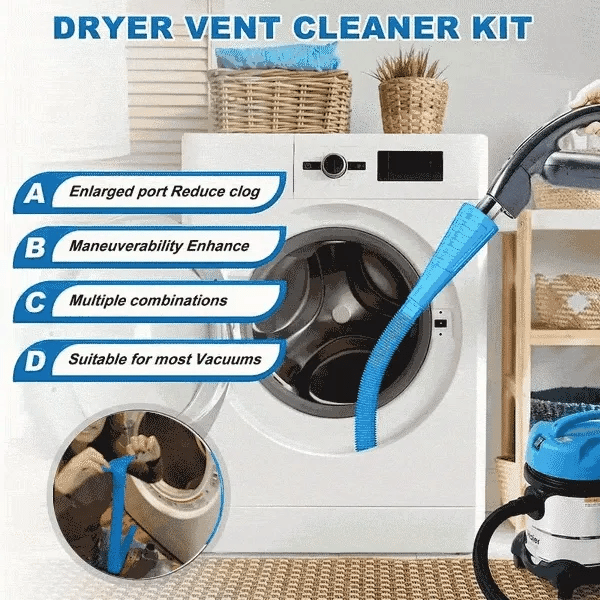 SELLING FAST! 70K+ SOLD - Dryer Vent Cleaner Kit