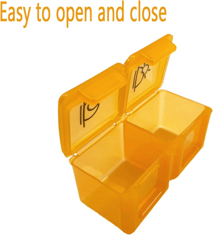 Monthly AM/PM Pill Organizer – Twice-a-Day Medicine & Vitamin Storage with Stickers