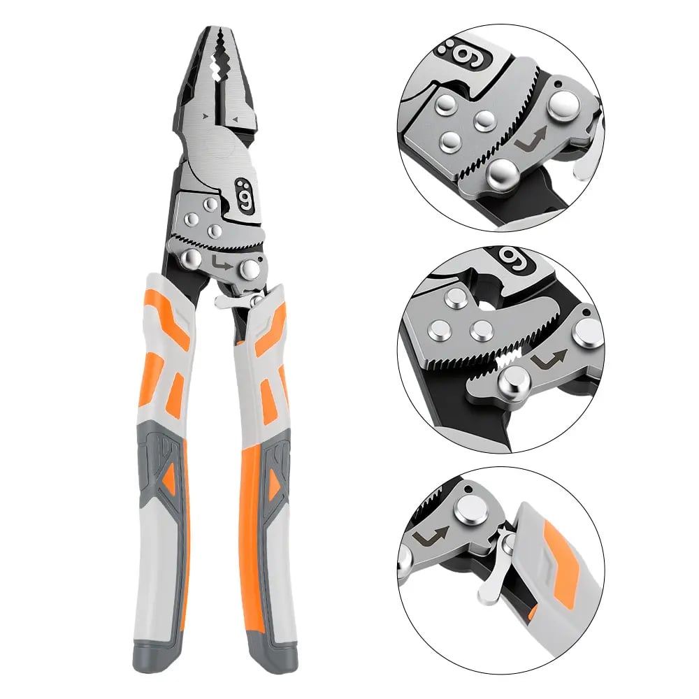 Self-Locking Ratchet Pliers — Lock, Hold & Work Without Constant Squeezing