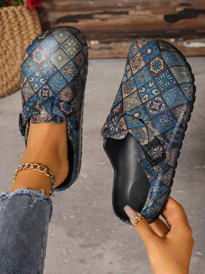 Women's Boho EVA Flip Flops – Chunky Sole, Lightweight