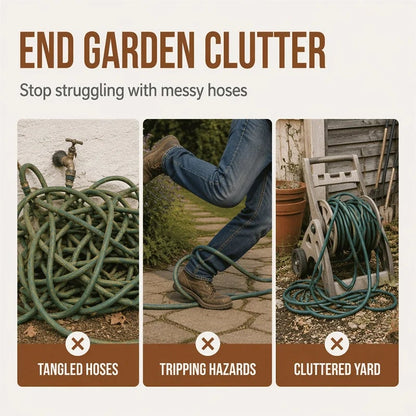 50% OFF !! Wall Mounted Iron Garden Hose Holder