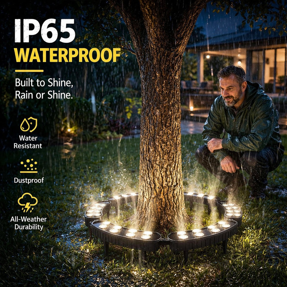 LED Ring Tree Light | Outdoor Waterproof Landscape Spotlight