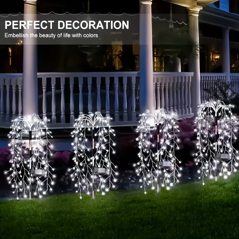 Solar Garden Lights Outdoor Decor – 120 LEDs, IP55 Waterproof, Easy Install