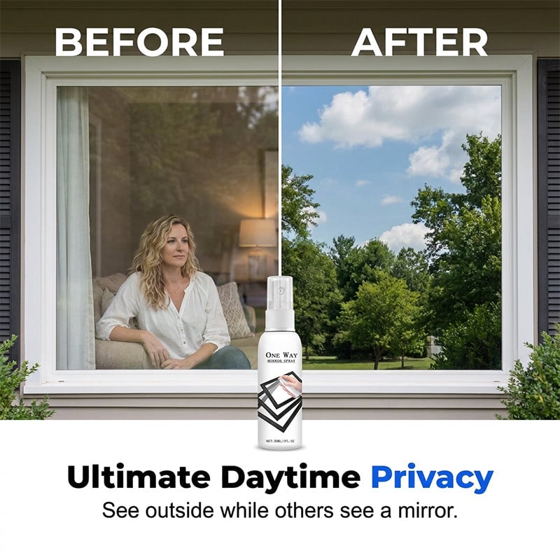 One Way Mirror Spray | Streak-Free Cleaner for Glass, Windows & Mirrors