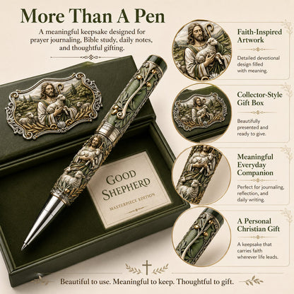 LAST DAY 49% OFF – Sacred Legacy Faith-Inspired Keepsake Pen Collection | 6 Devotional Designs for Prayer Journaling, Bible Study & Meaningful Christian Gifts