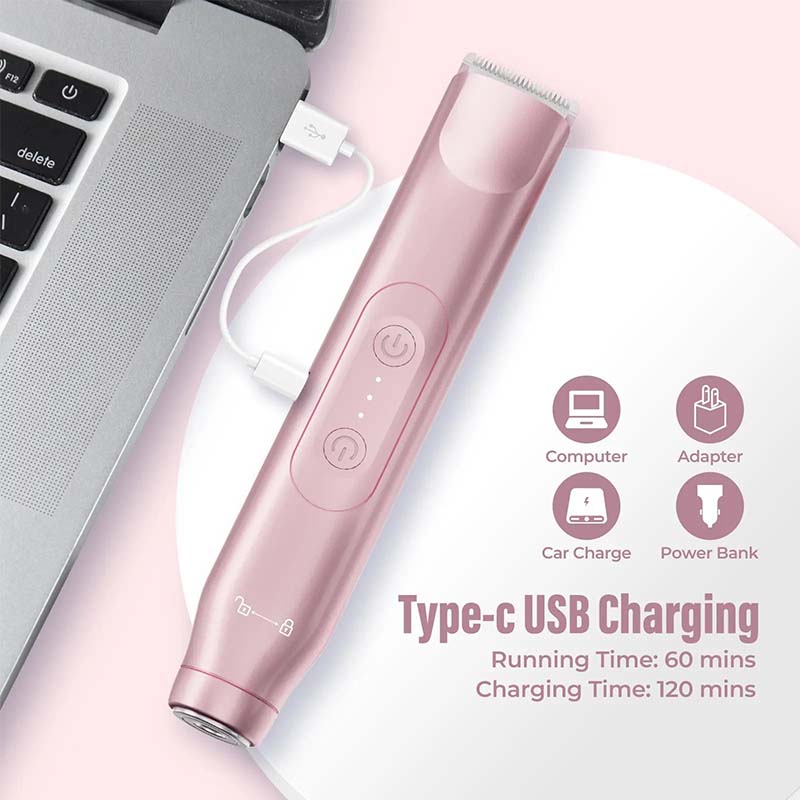 Women's Bikini Trimmer — Rechargeable 2-in-1
