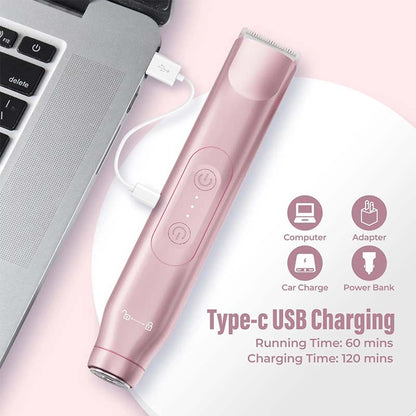 Women's Bikini Trimmer — Rechargeable 2-in-1