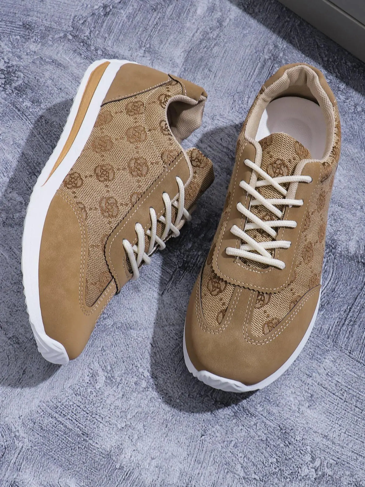 Women's Sport Floral Trainers – Lace-Up, Breathable
