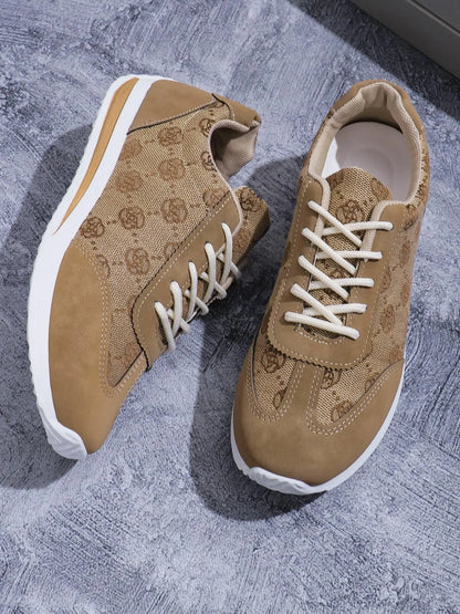 Women's Sport Floral Trainers – Lace-Up, Breathable