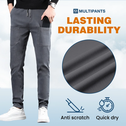 MultiPants - Men's High-Stretch Multi-Pocket Cargo Pants