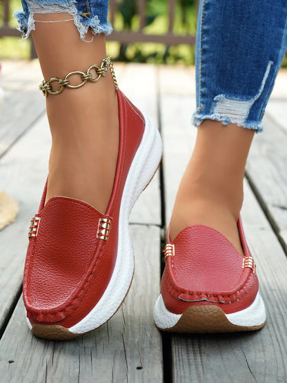 Women's Loafers – Chunky Sole, Wedge, Wide Fit