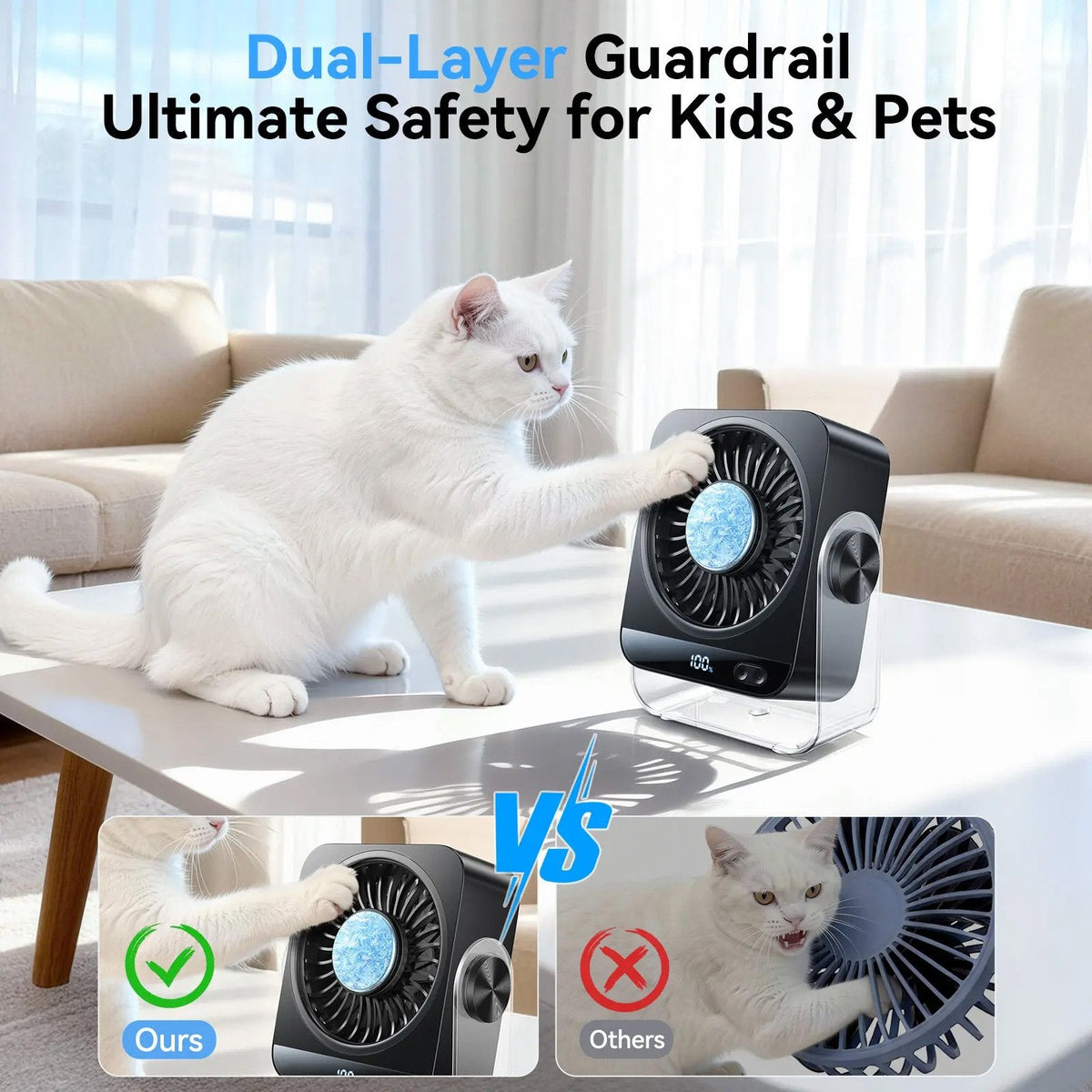 Hot Sale 50% OFF | Turbo Desk Cooling Fan | Ultra-Quiet Airflow with Digital Display