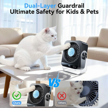 Hot Sale 50% OFF | Turbo Desk Cooling Fan | Ultra-Quiet Airflow with Digital Display