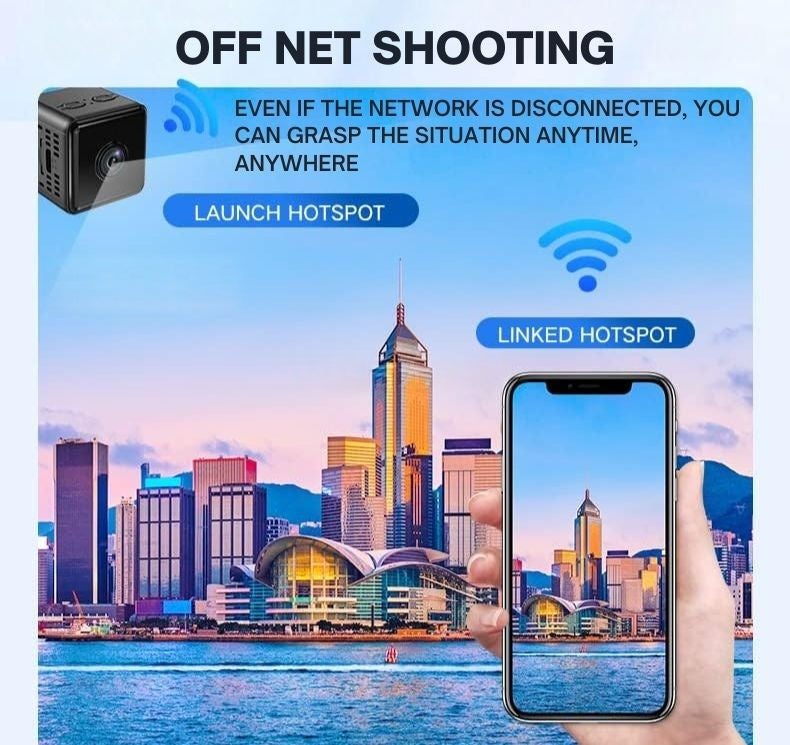 Davy | 1080P Wireless WiFi Security Camera | Weather-Resistant, App-Controlled & Ideal for Indoor and Outdoor Surveillance | Small Closed Circuit Camera
