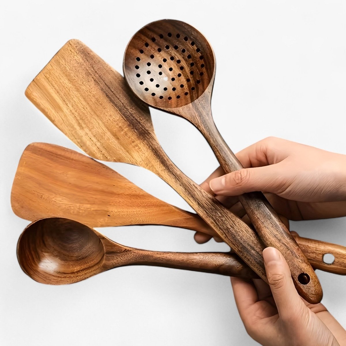 Davy | 11-piece heat-resistant wooden kitchen set - WoodChef