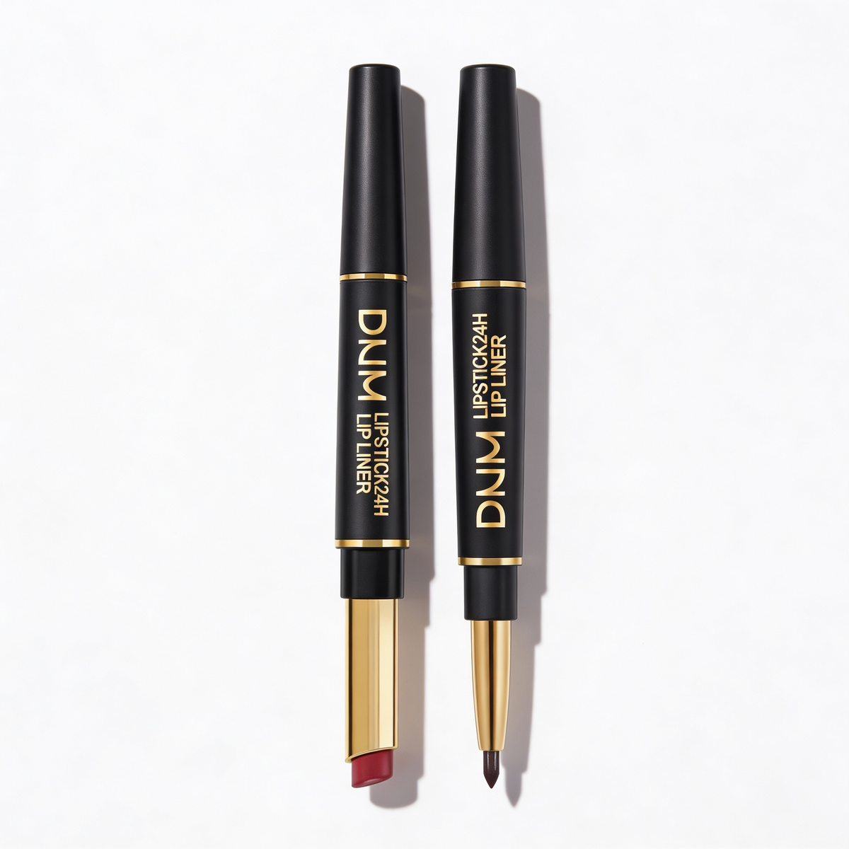 Davy | 2-in-1 Dual Lipstick & Liner | Matte Texture & Long-Lasting Finish | Highly Pigmented & Waterproof | 12 Color Variants for Precision Makeup