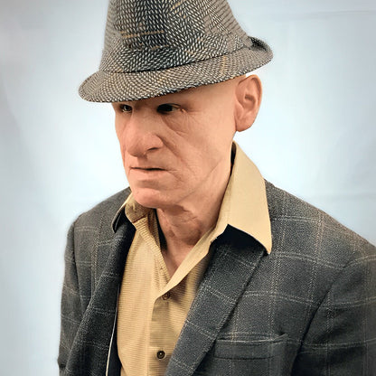 Davy | Realistic Old Man Mask Headwear Costume Accessory