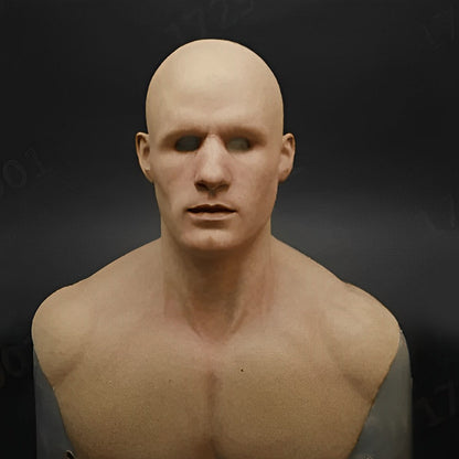 Davy | Realistic Old Man Mask Headwear Costume Accessory