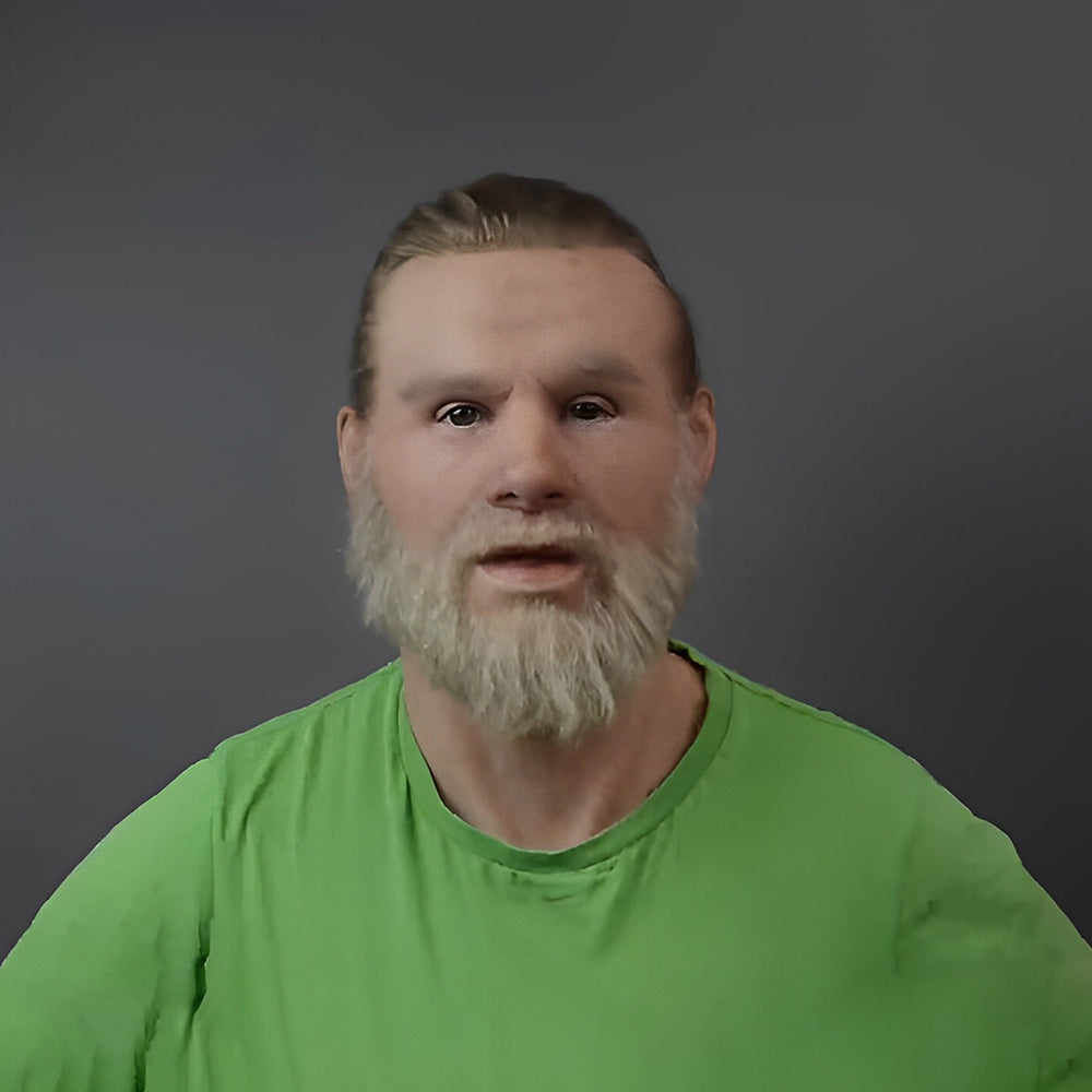 Davy | Realistic Old Man Mask Headwear Costume Accessory
