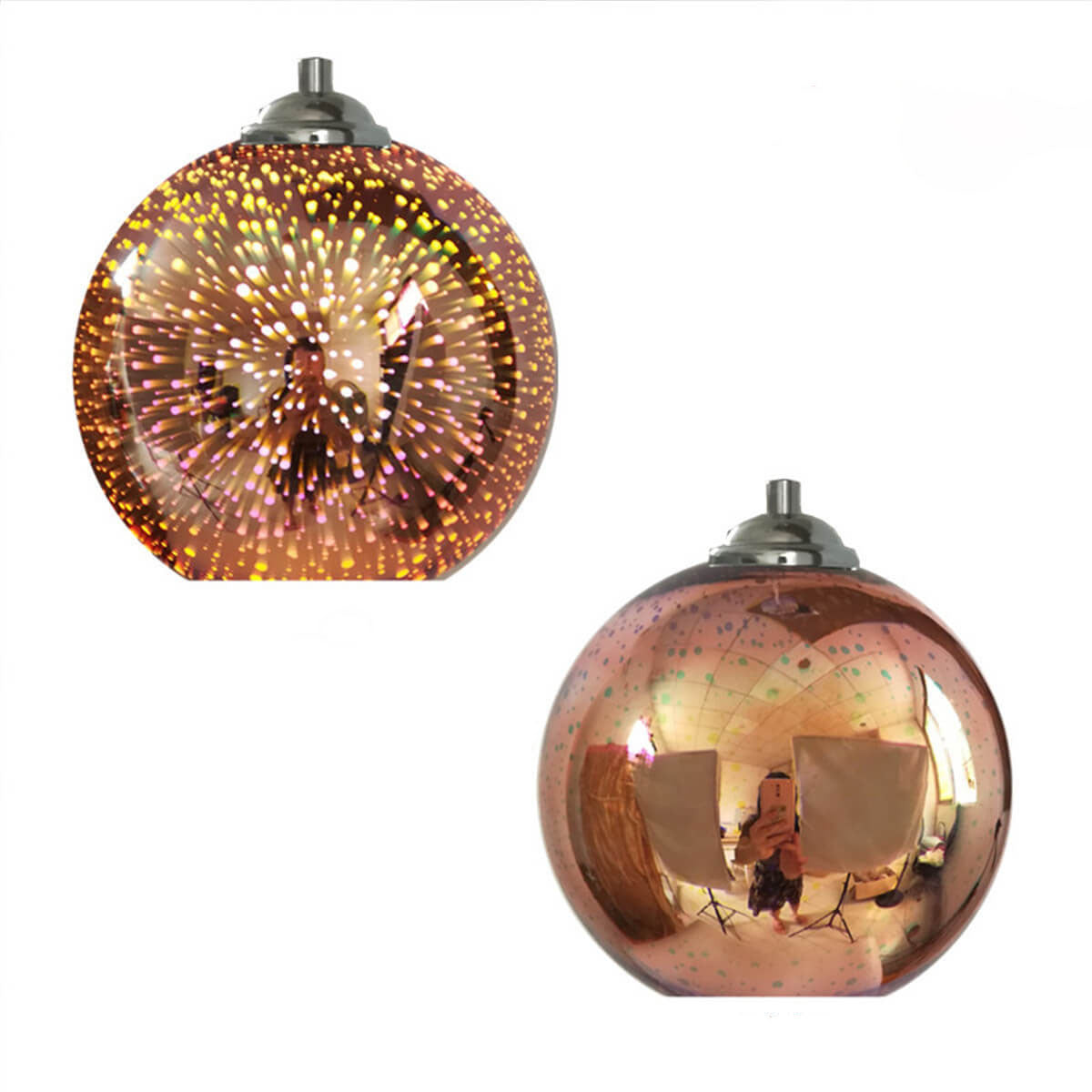 Davy | 3D Starburst Glass Pendant Light | Modern Multi-Color Shade