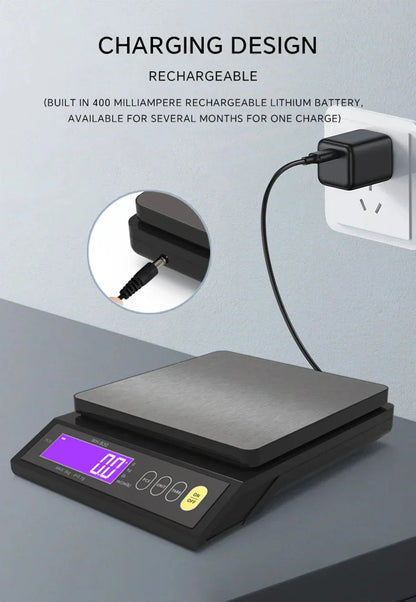 Davy | Stainless steel kitchen scale: 5kg/0.1g or 10kg/1g, waterproof