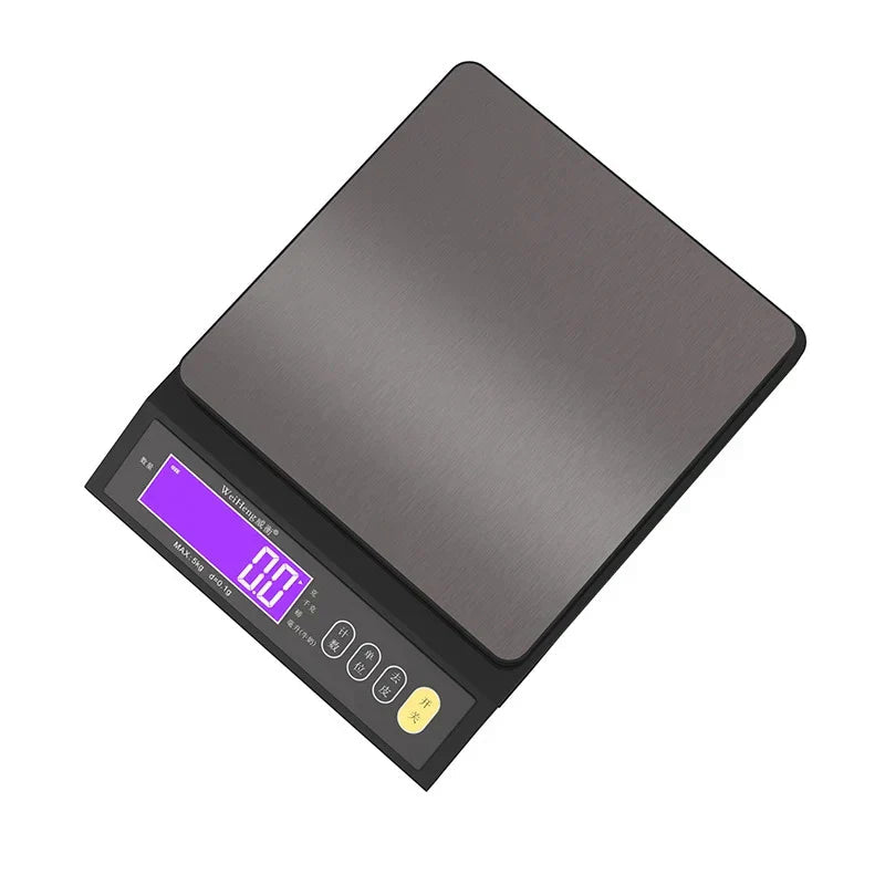 Davy | Stainless steel kitchen scale: 5kg/0.1g or 10kg/1g, waterproof