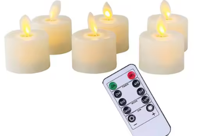 Davy | 6 Piece Realistic Flameless Candles with Remote Control