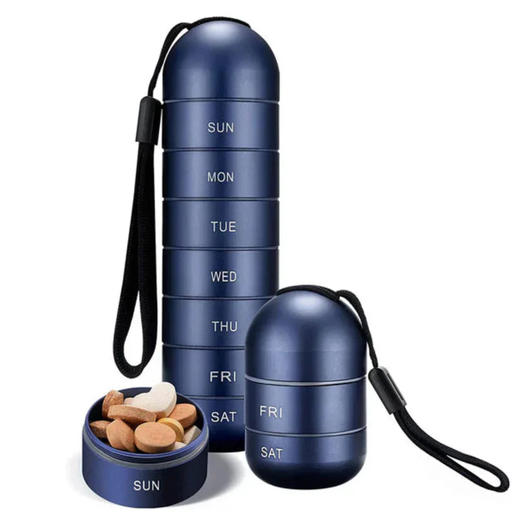 Davy | 7 Day Stackable Pill Organizer with Strap
