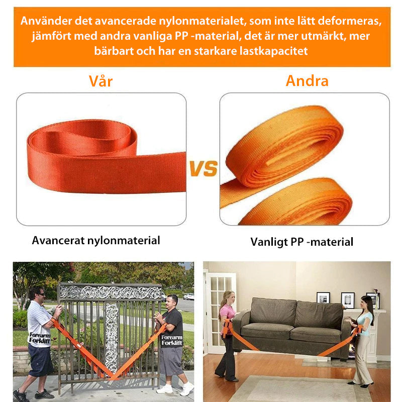 Davy | Adjustable Furniture Team Strap Mobile and Lifting Strap - 2 Pieces