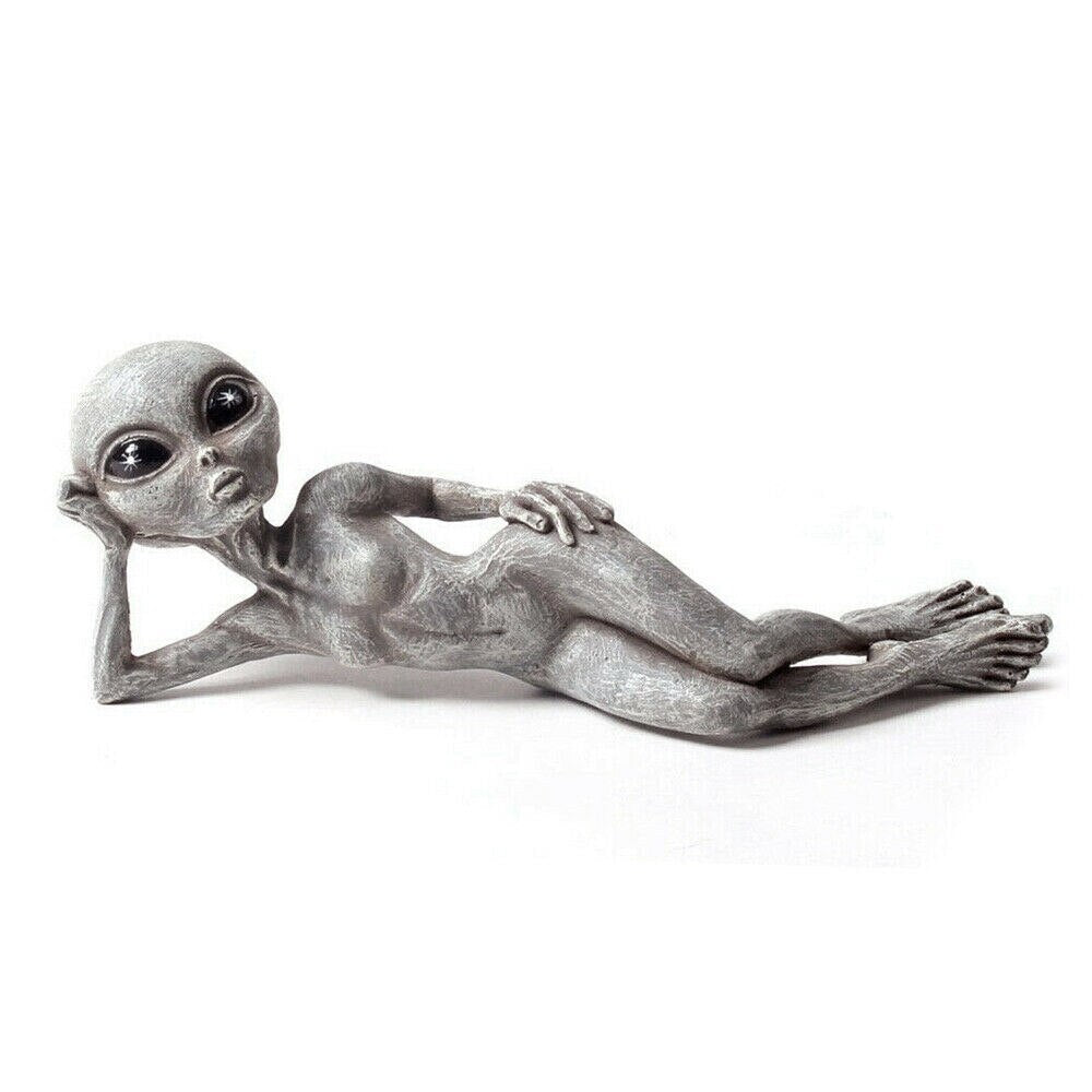 Davy | Resin Alien Figurine for Garden & Outdoor Decor