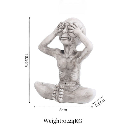 Davy | Resin Alien Figurine for Garden & Outdoor Decor