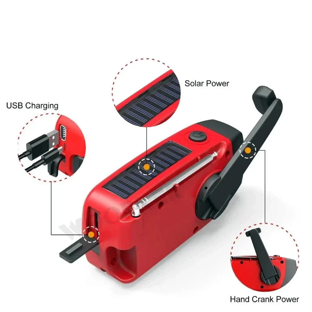 Davy | All-in-One Emergency Radio with Solar Power and Power Bank – Be Prepared Anytime, Anywhere