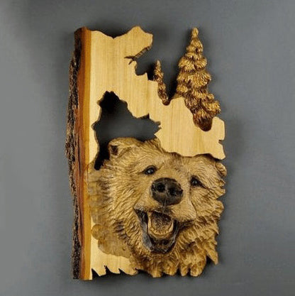 Davy | Animal Carving Handmade Wall Decoration
