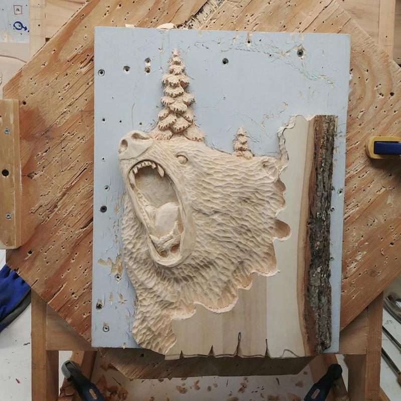 Davy | Animal Carving Handmade Wall Decoration
