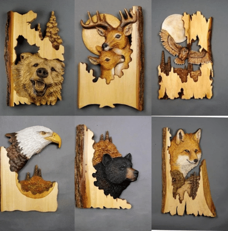 Davy | Animal Carving Handmade Wall Decoration
