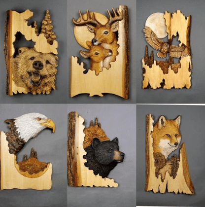 Davy | Animal Carving Handmade Wall Decoration